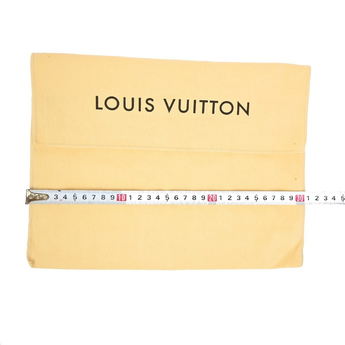 LOUIS VUITTON Logo 10 Set Dust Bags Drawstring Canvas Cotton Beige Brown 01KB830