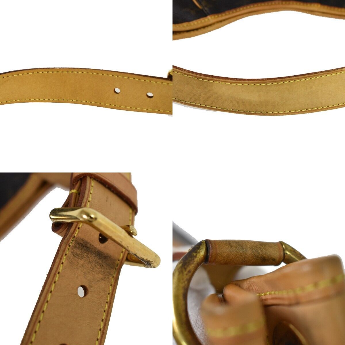 LOUIS VUITTON Galliera PM Shoulder Bag Monogram Leather Brown GD M56382 20YB929