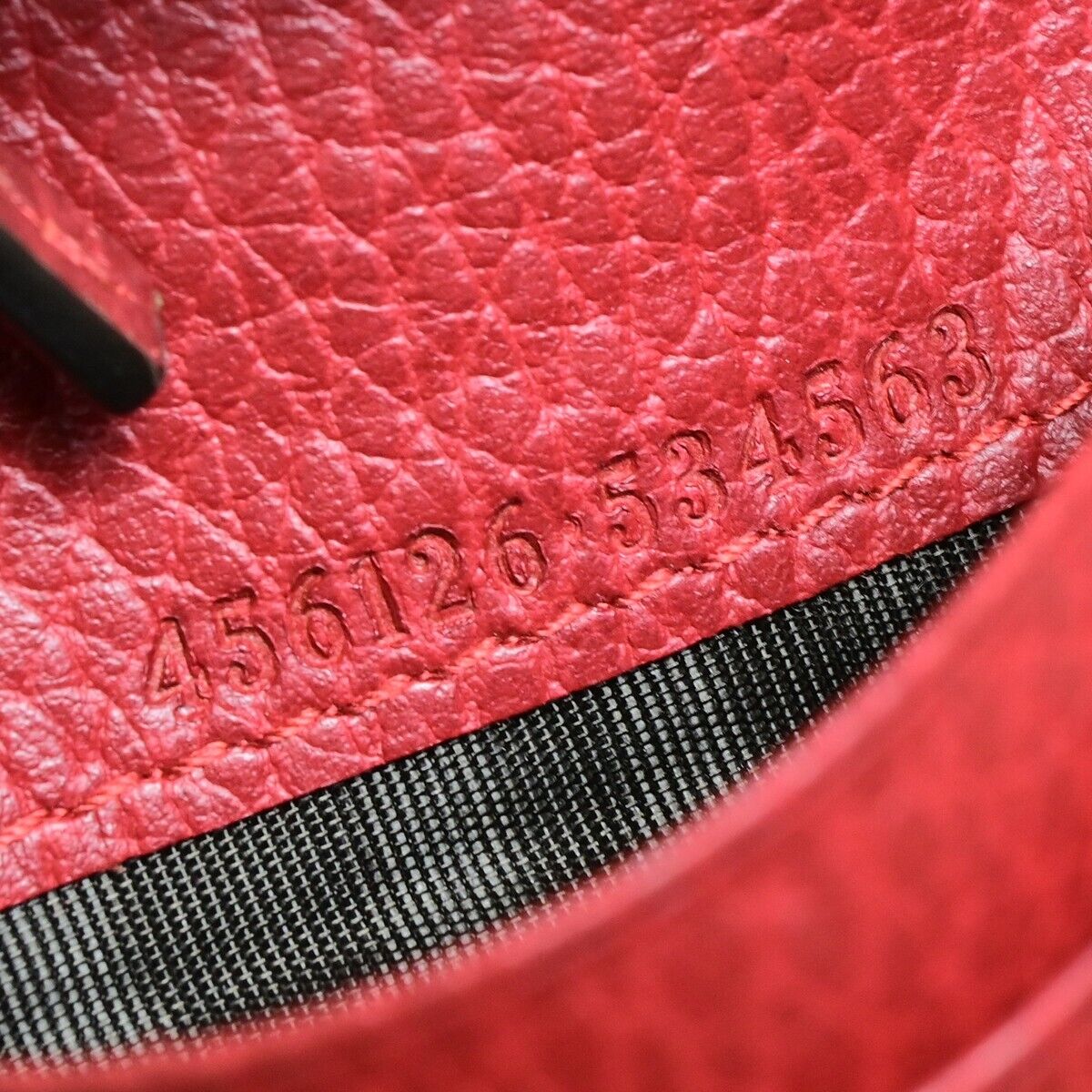 GUCCI Marmot GG Logos Bifold Wallet Purse Leather Red GHW Made In Italy 61HC101