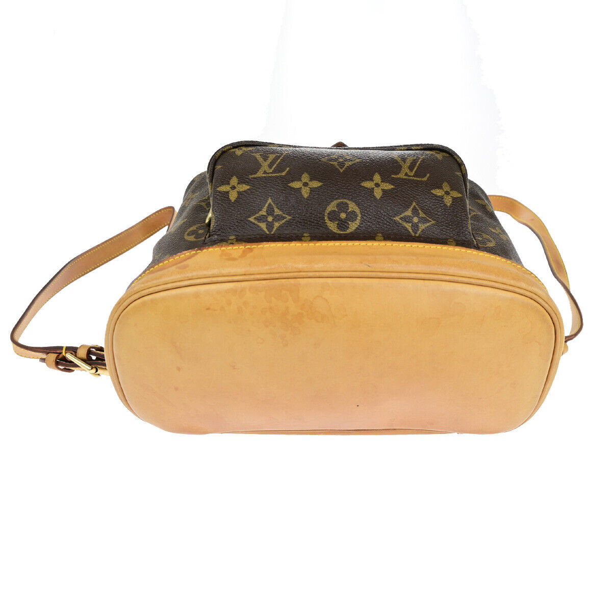 LOUIS VUITTON Montsouris MM Backpack Bag Monogram Leather Brown M51136 12YG779