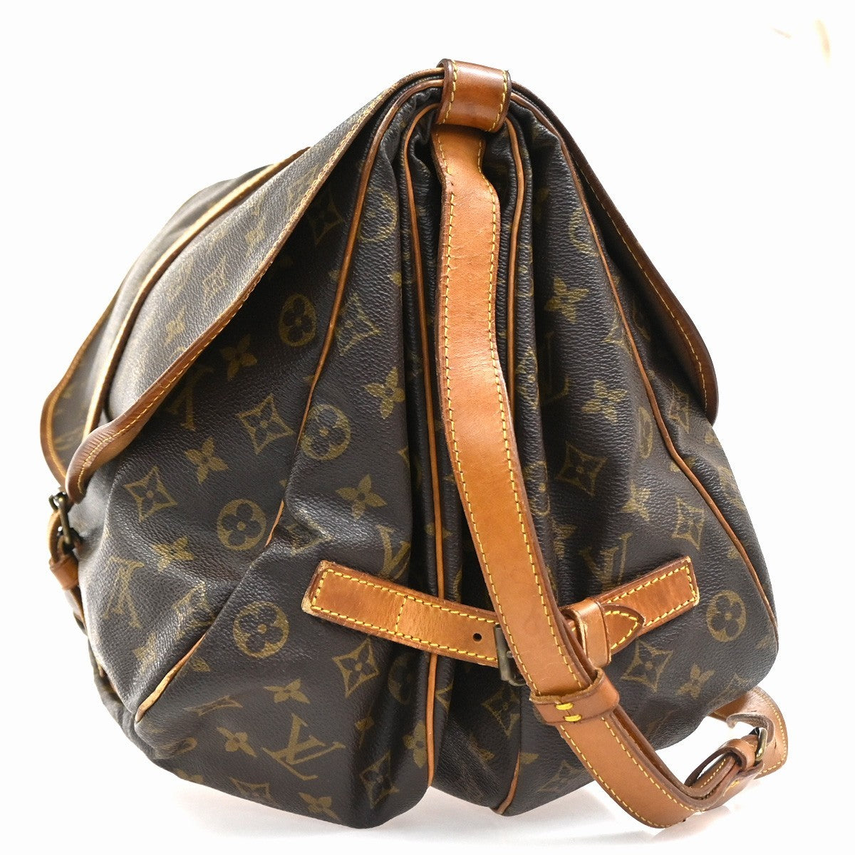 LOUIS VUITTON Saumur 35 Shoulder Bag Monogram Leather BN France M42254 86CA840