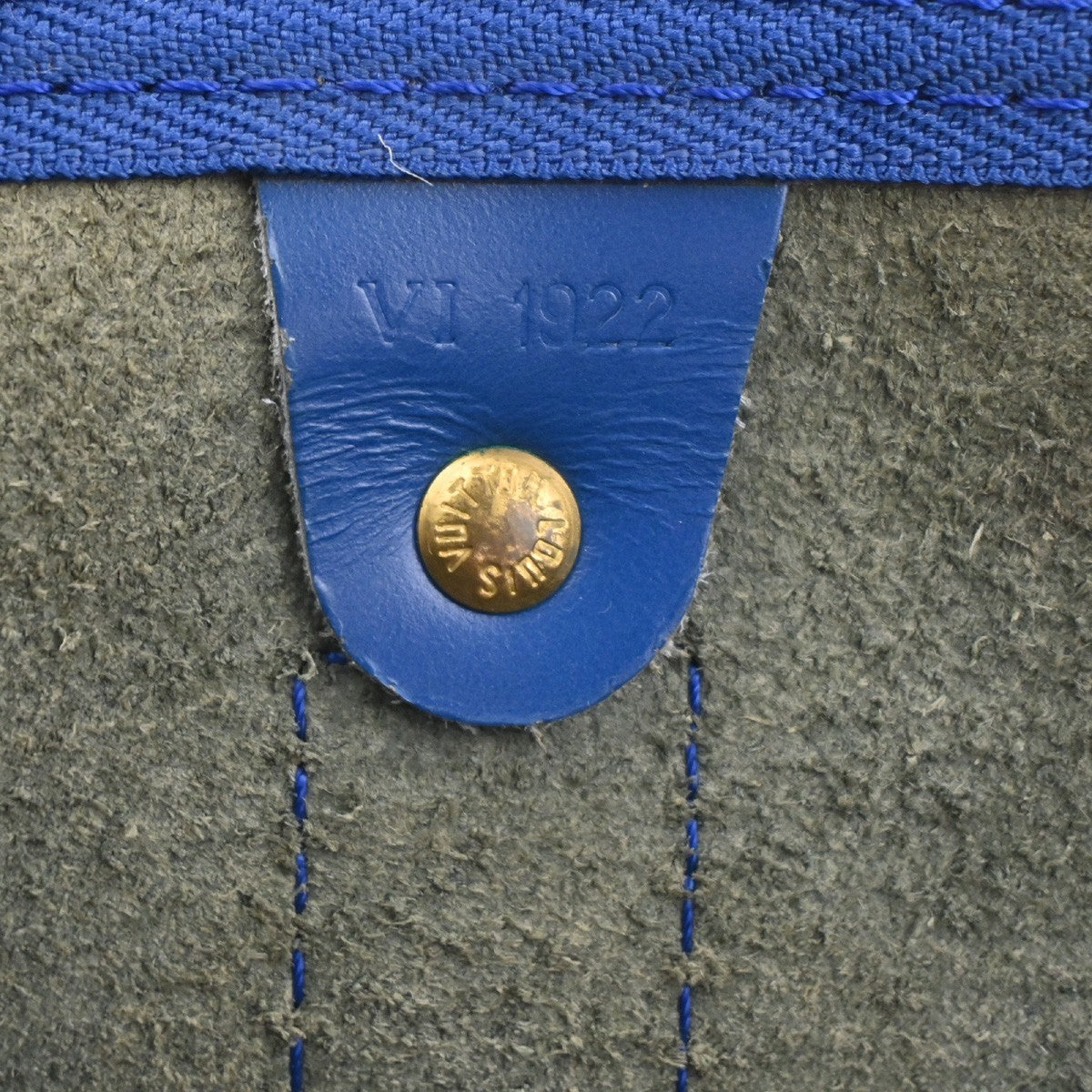 LOUIS VUITTON Keepall 45 Travel Hand Bag Epi Leather Blue France M42975 77RQ041