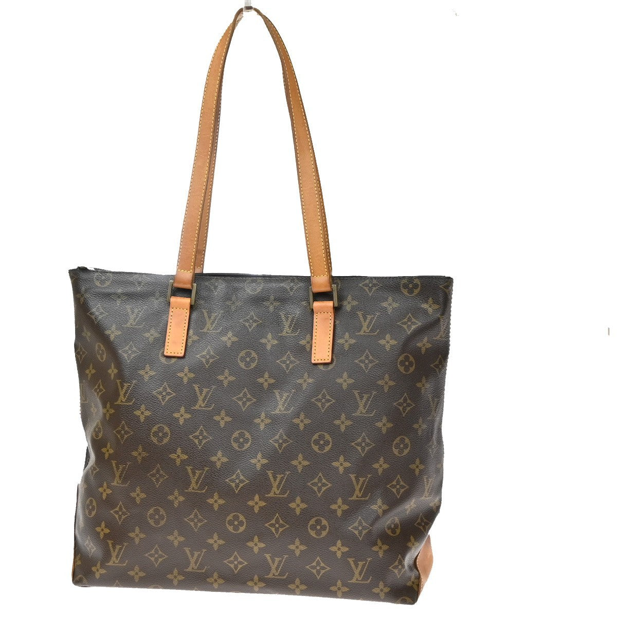 LOUIS VUITTON Cabas Mezzo Shoulder Bag Monogram Leather Brown M51151 85YH949