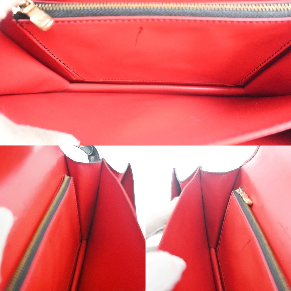 LOUIS VUITTON Free Run Shoulder Bag Epi Leather Black Red France M52417 35MA385