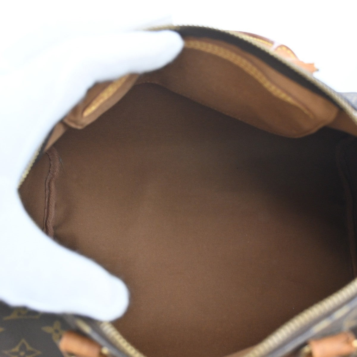 LOUIS VUITTON Speedy 30 Travel Hand Bag Monogram Leather Brown M41526 19PA023