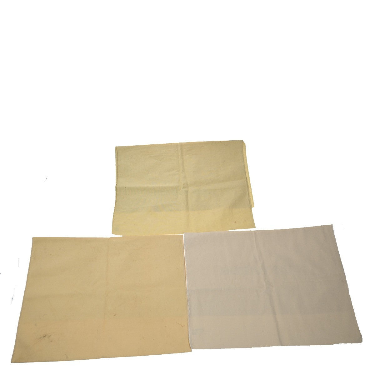 LOUIS VUITTON Logo 10 Set Dust Bag Drawstring Canvas Cotton Beige Brown 03KB501