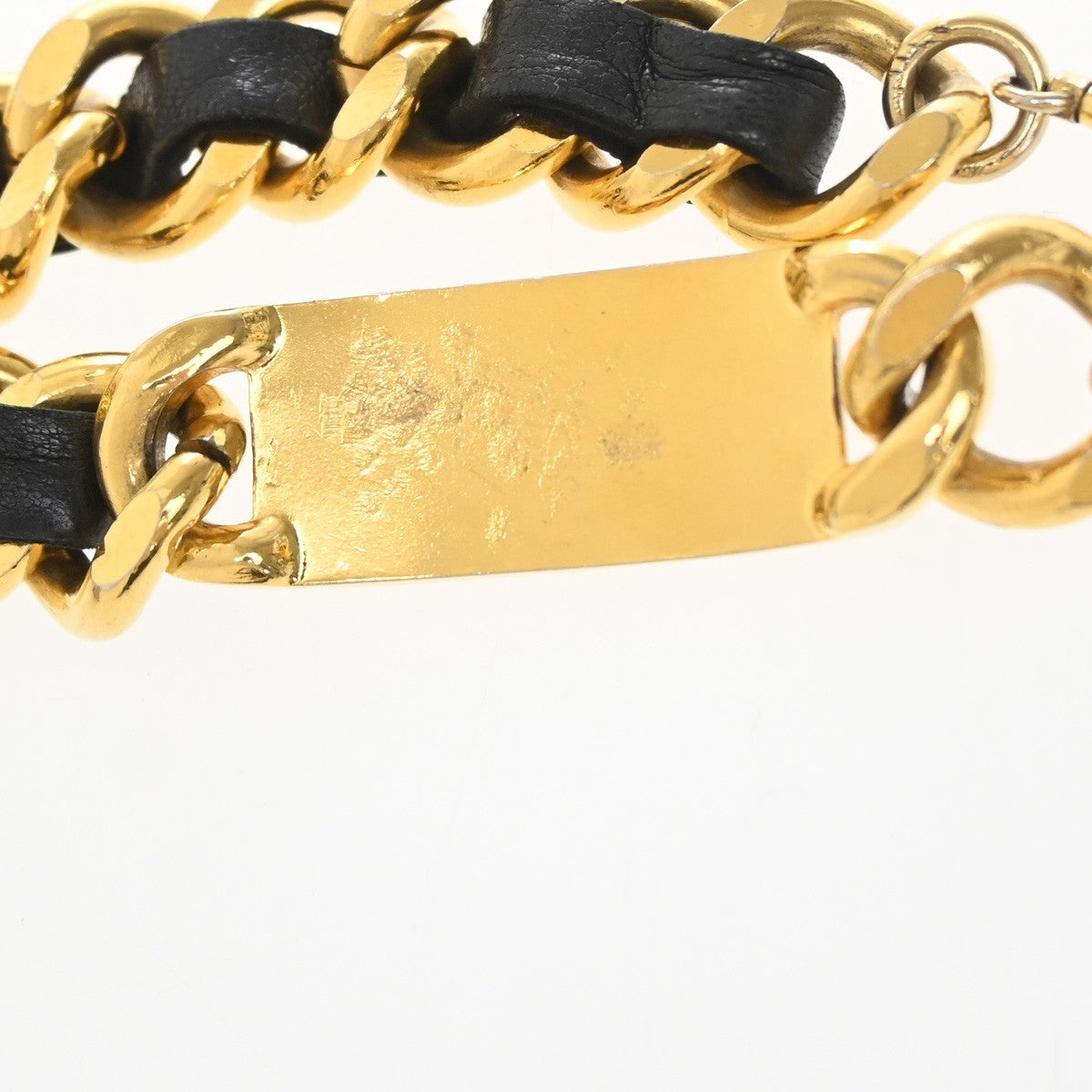 CHANEL CC Coin Medallion Charm Chain Belt Leather Black GHW Accessory 95RQ048