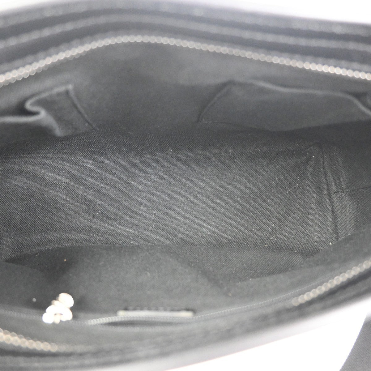 BURBERRY Nova Check Pattern Shoulder Bag PVC Leather Black Beige SHW 38KC921