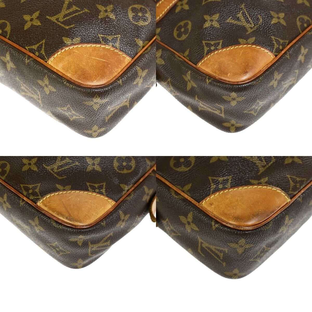 LOUIS VUITTON Compiegne 28 Clutch Bag Monogram Leather Brown GHW M51845 68FB193