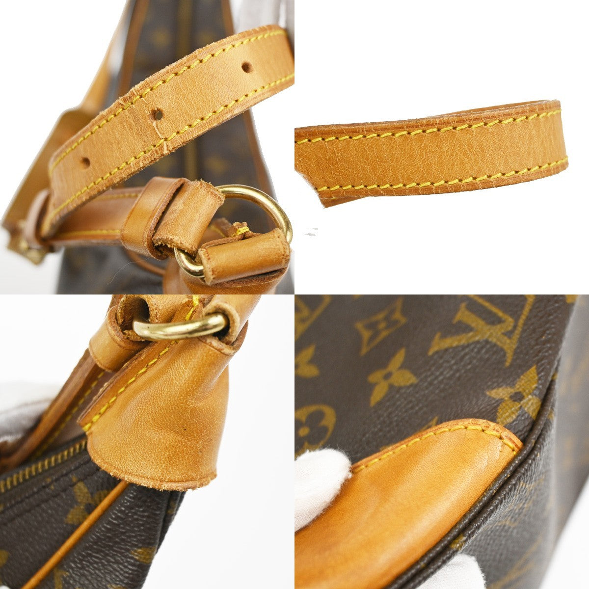 LOUIS VUITTON Boulogne 35 Shoulder Bag Monogram Leather Brown M51260 82YJ178