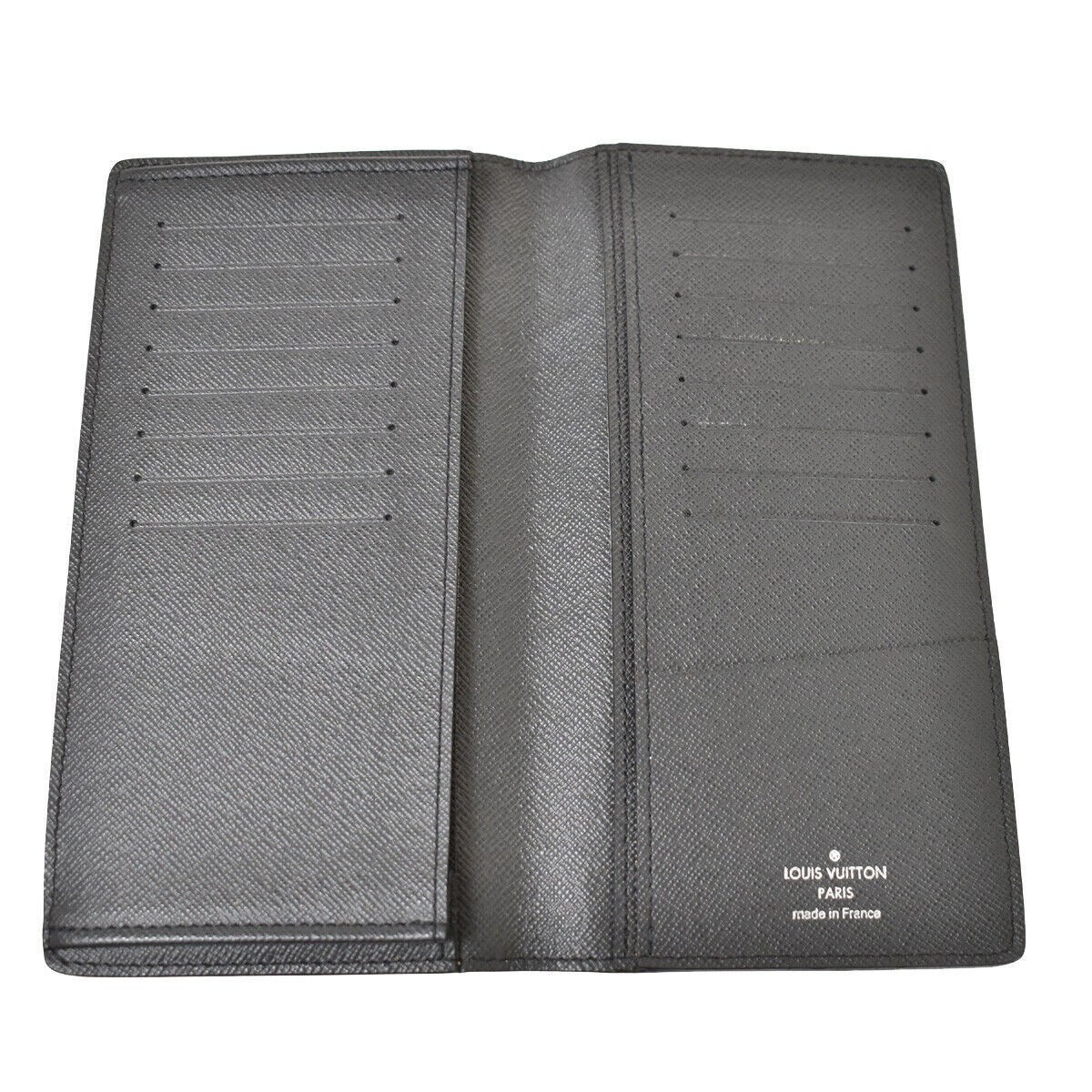 LOUIS VUITTON Portefeuille Long Bifold Wallet Taiga Leather Black M30541 04YC256