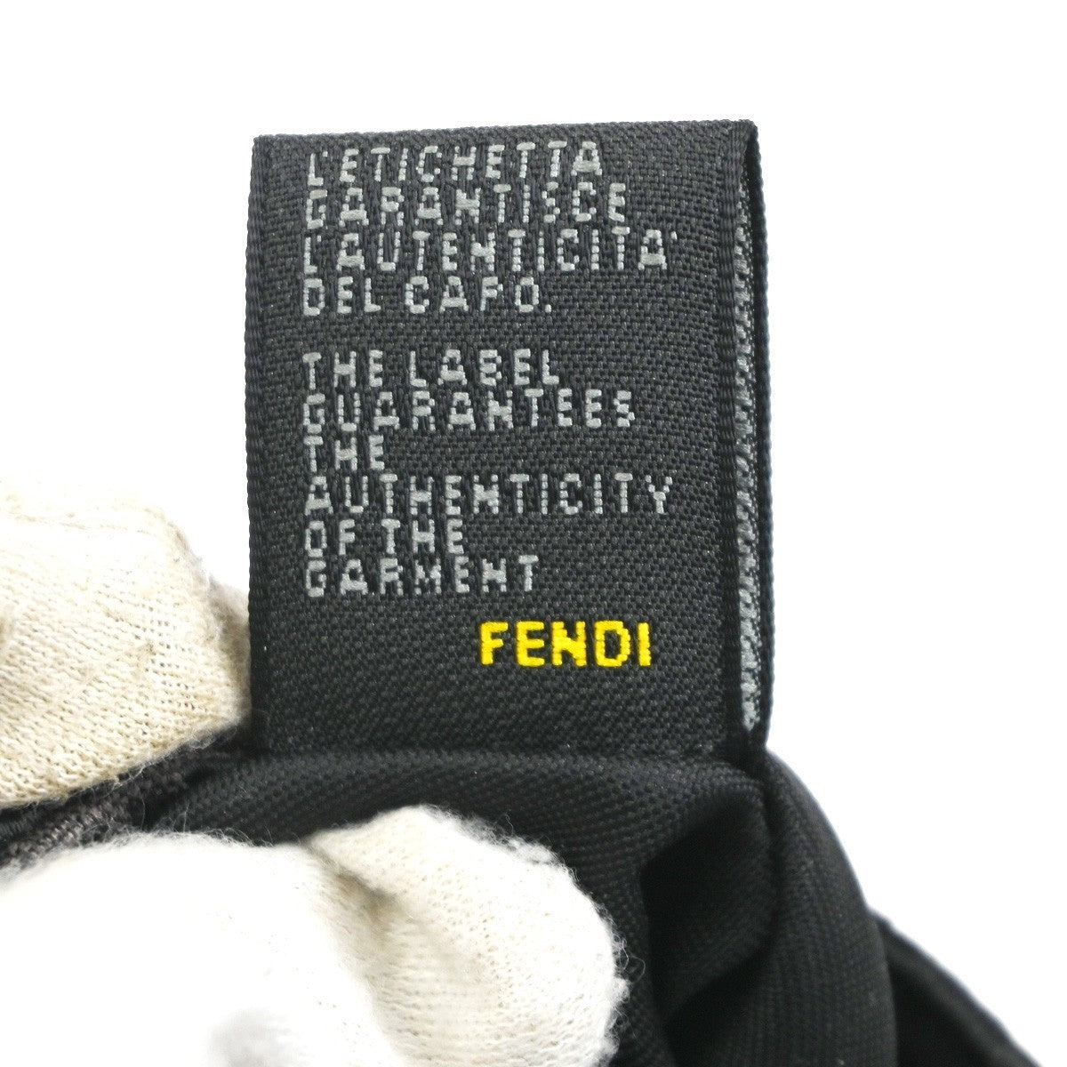 FENDI Logo Zucchino Pattern Shoulder Bag Canvas Leather BN BK Italy 38KC820