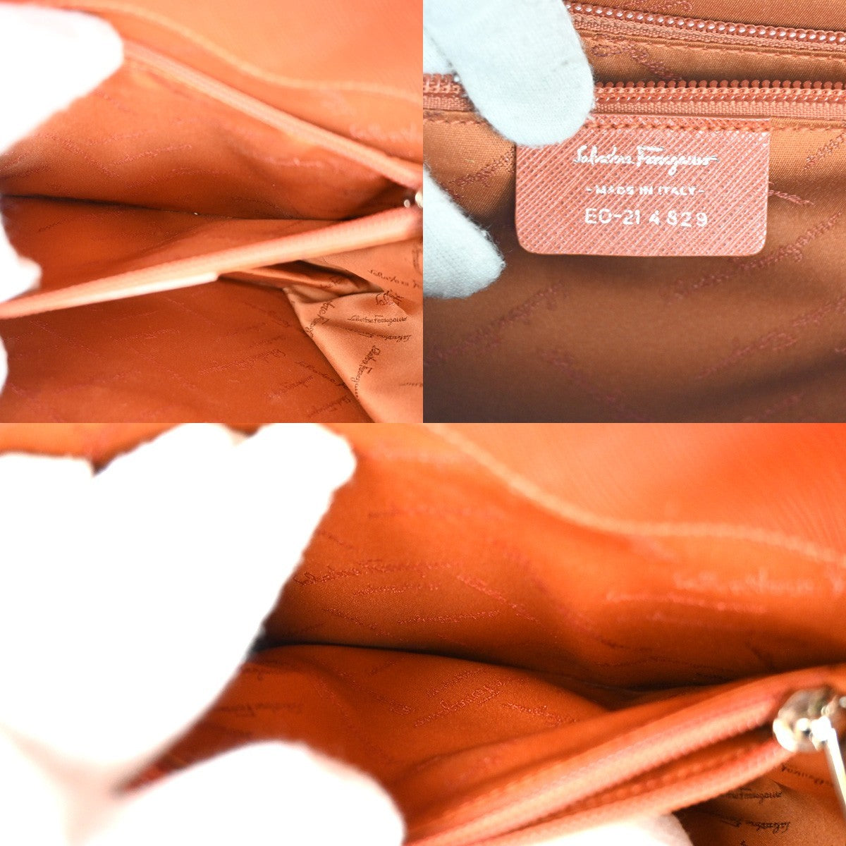 SALVATORE FERRAGAMO Gancini 2Way Shoulder Hand Bag Leather BN SHW Italy 34RL644