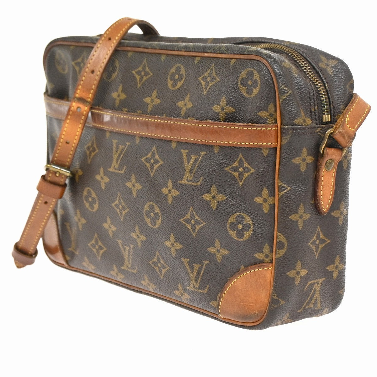 LOUIS VUITTON Trocadero 30 Shoulder Bag Monogram Leather Brown M51272 31CA822