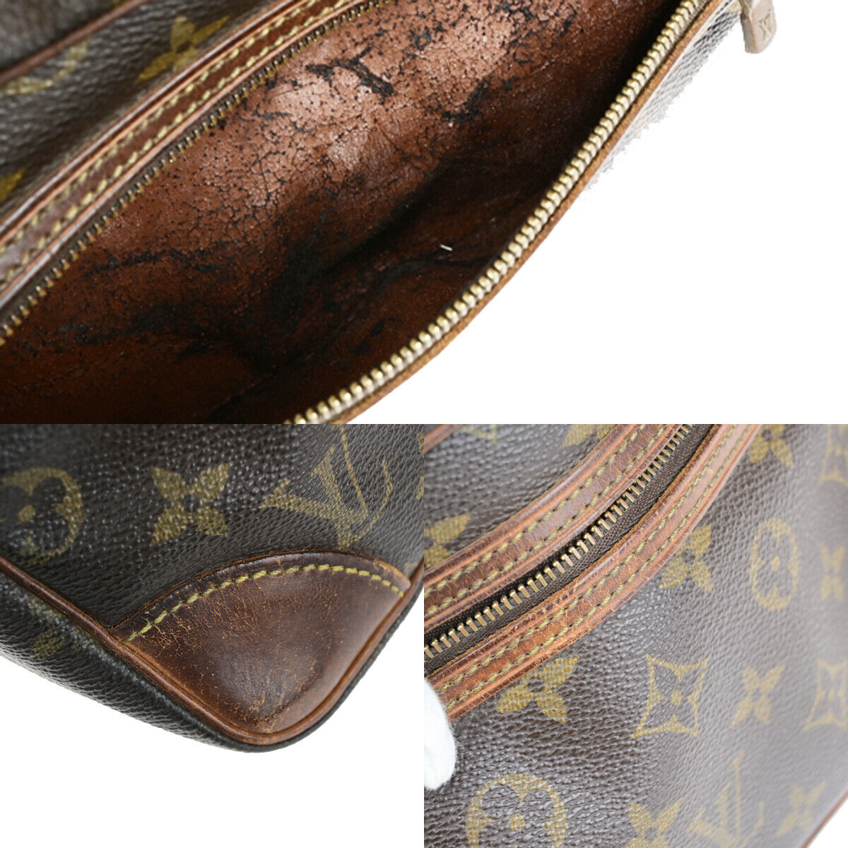 LOUIS VUITTON Marly Dragonne GM Clutch Hand Bag Monogram Brown M51825 67YG502