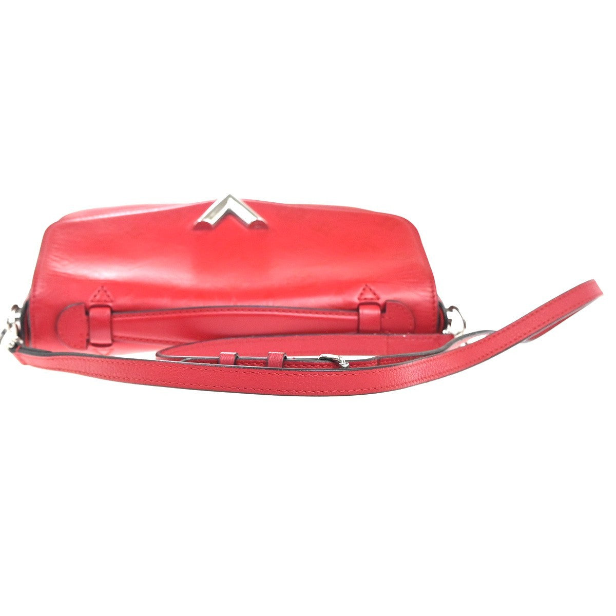 LOUIS VUITTON Very Messenger 2way Shoulder Hand Bag Monogram Leather Red 52MA426
