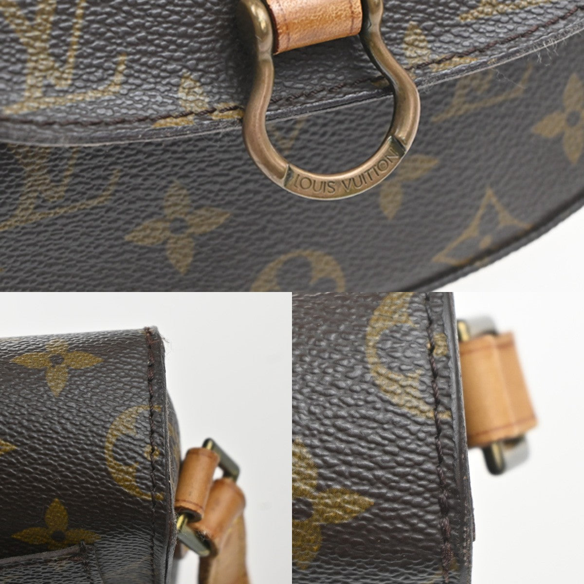 LOUIS VUITTON Mini Saint Cloud Shoulder Bag Monogram Leather BN M51244 32MA505