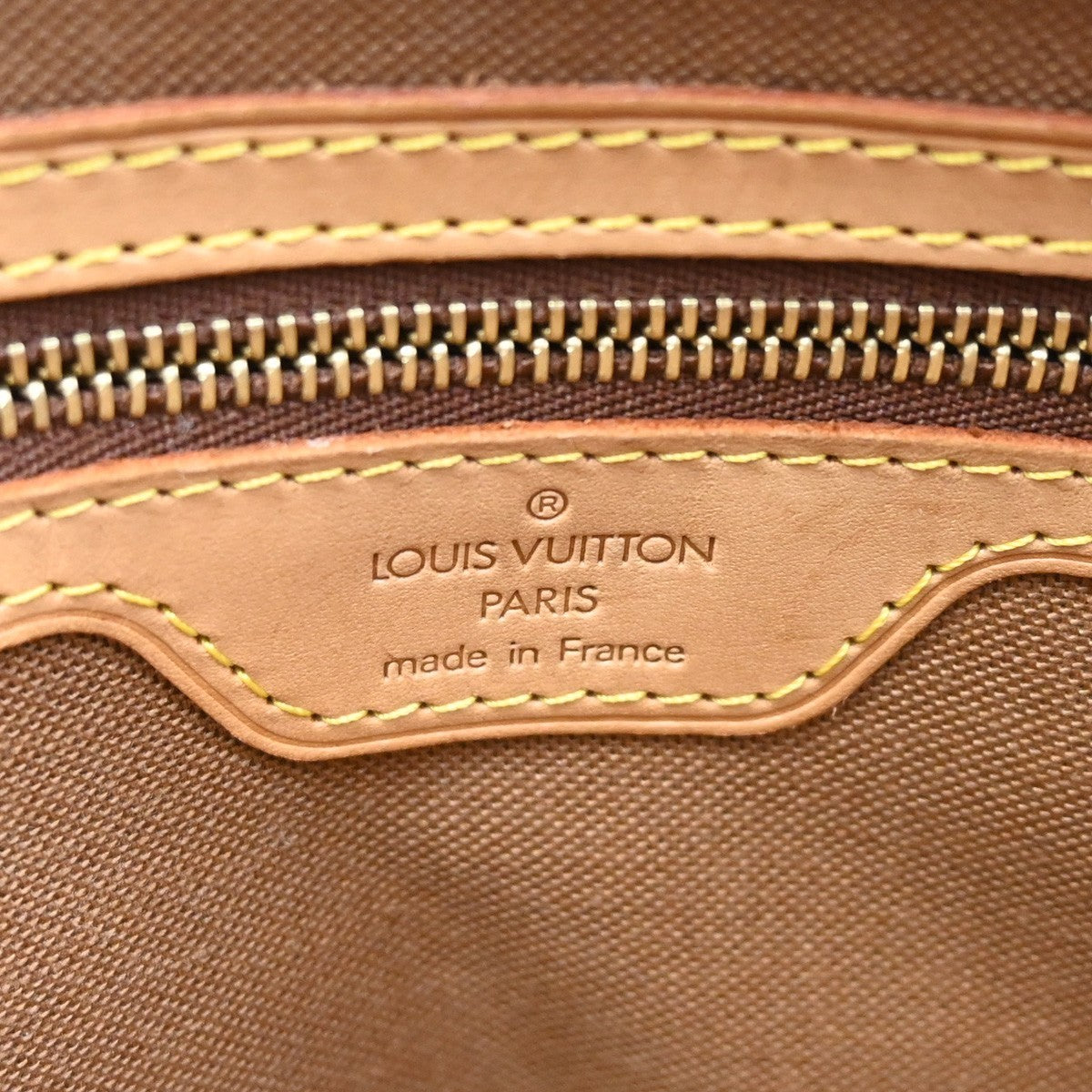 LOUIS VUITTON Cabas Piano Shoulder Bag Monogram Leather Brown M51148 20CA259