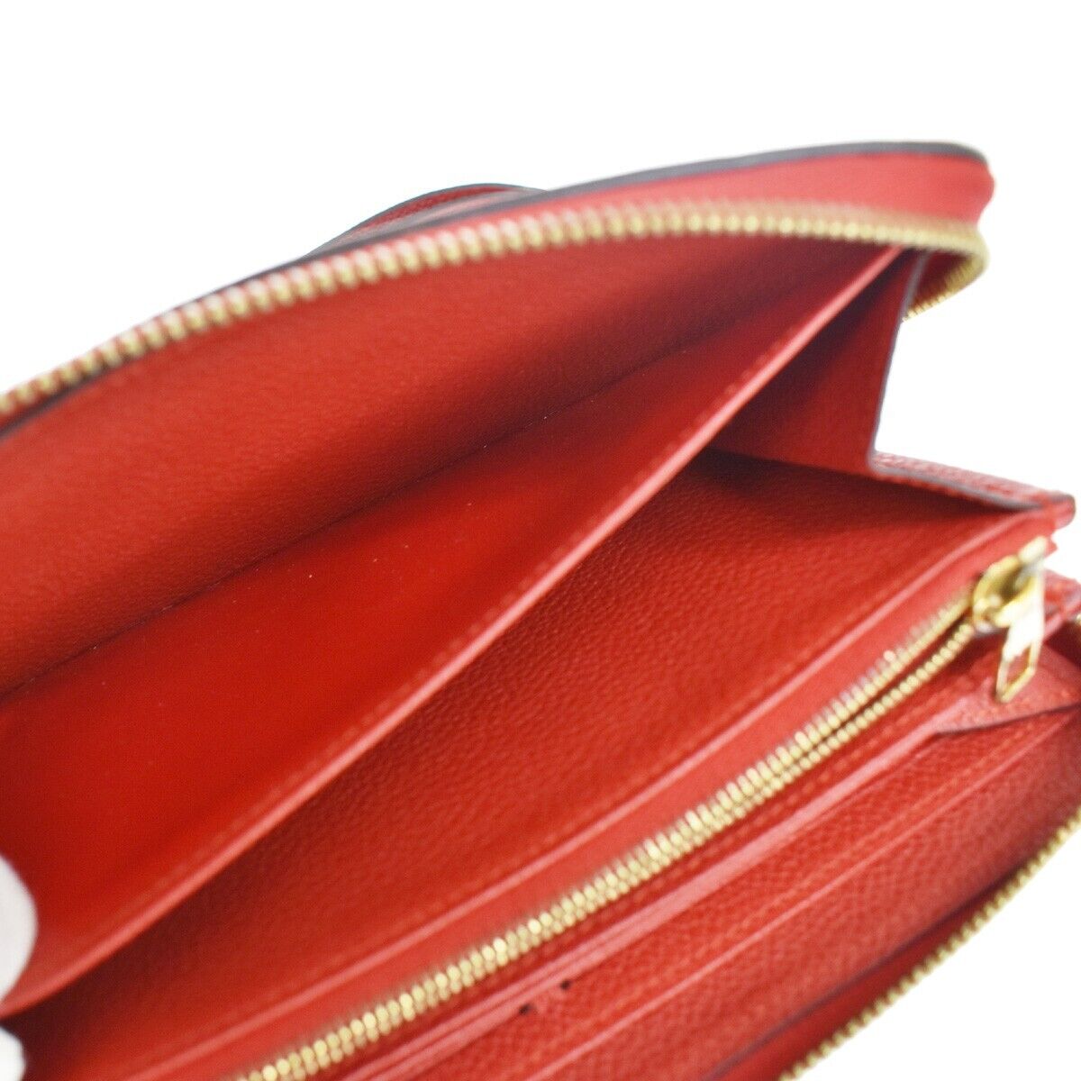 LOUIS VUITTON Zippy Wallet Long Wallet Monogram Empreinte Red M60737 84GA647