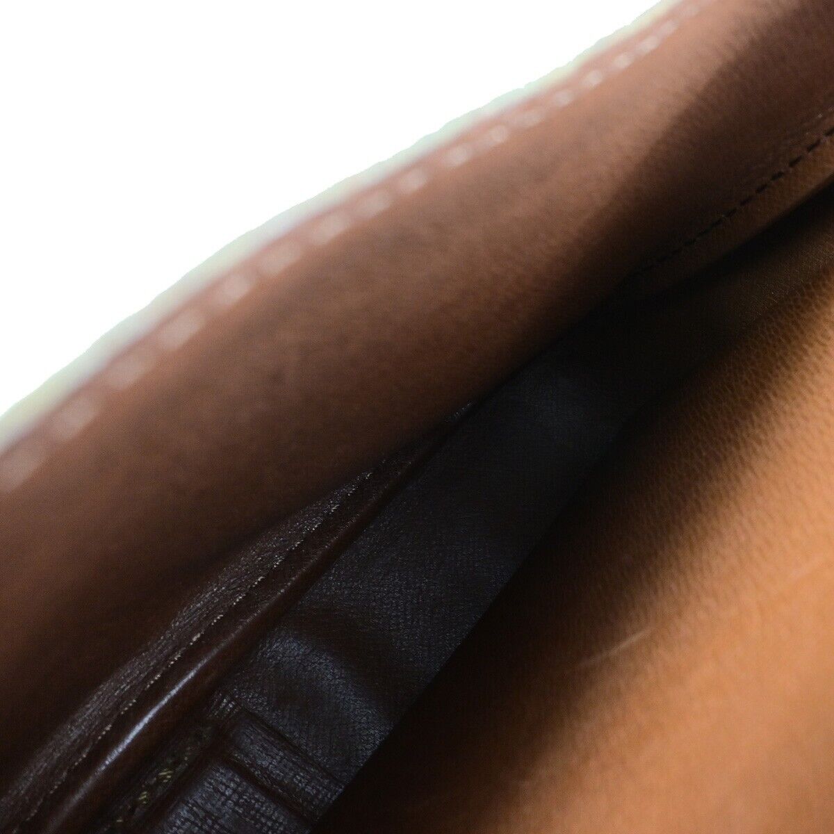 LOUIS VUITTON Cartouchiere MM Shoulder Bag Monogram Leather Brown M51253 36EB598