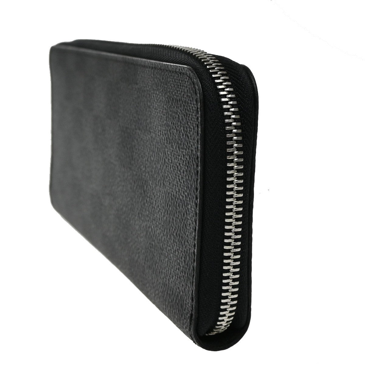 LOUIS VUITTON Long Zippy Wallet Vertical Damier Graphite Leather N63095 83KB339
