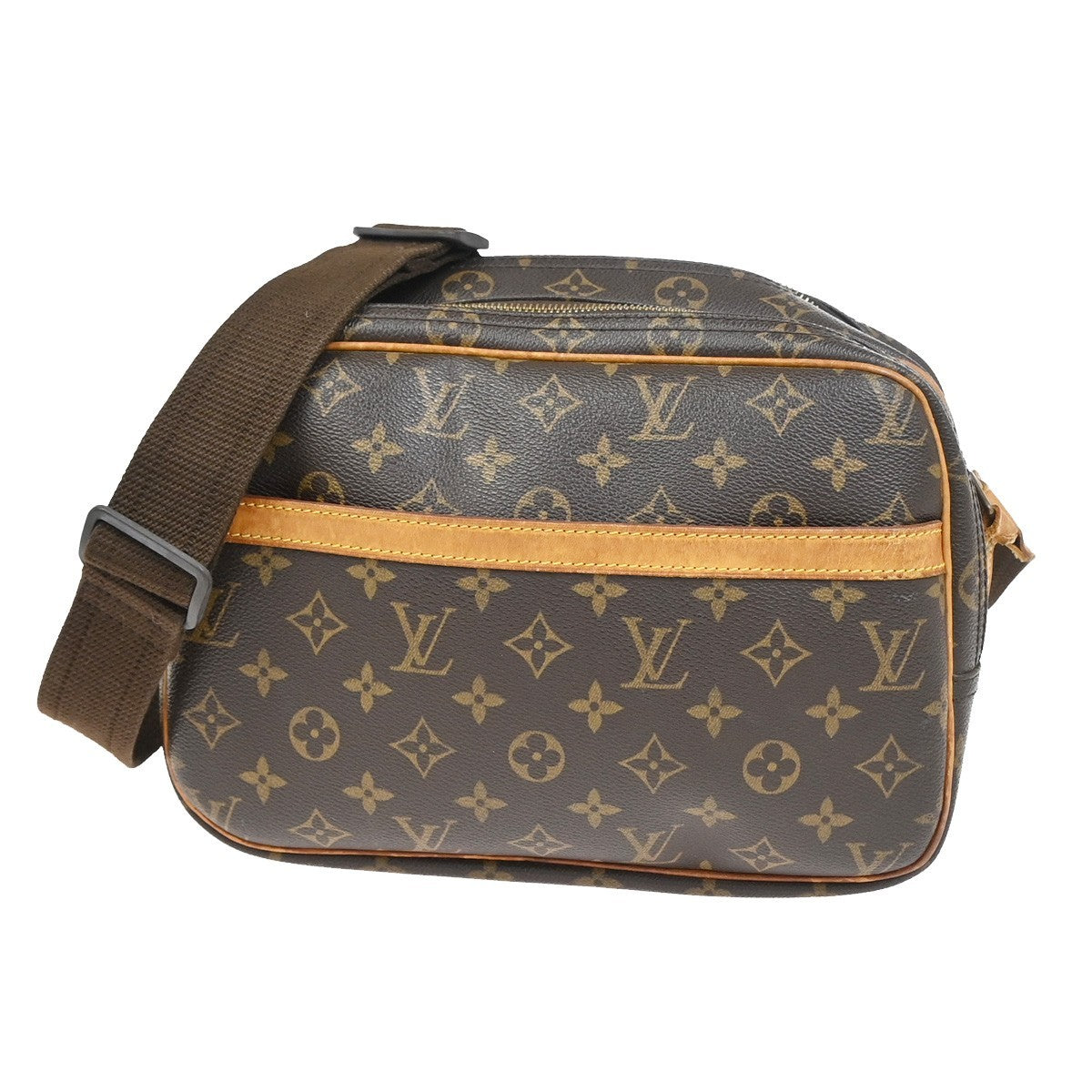 LOUIS VUITTON Reporter PM Crossbody Shoulder Bag Monogram Leather M45254 80KC892