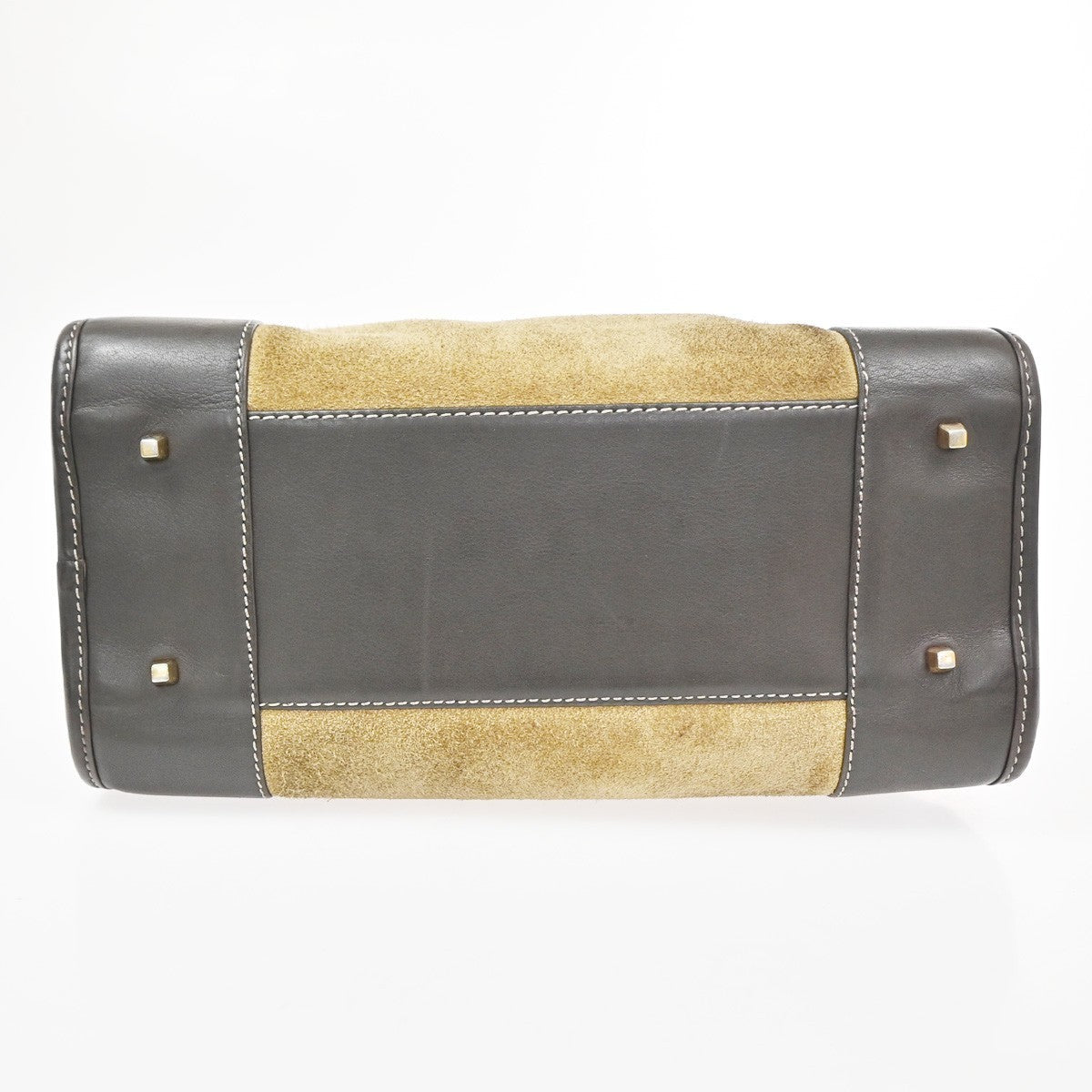 LOEWE Anagram logo Amazona 28 handbag suede Leather Brown Spain GHW 79KD096