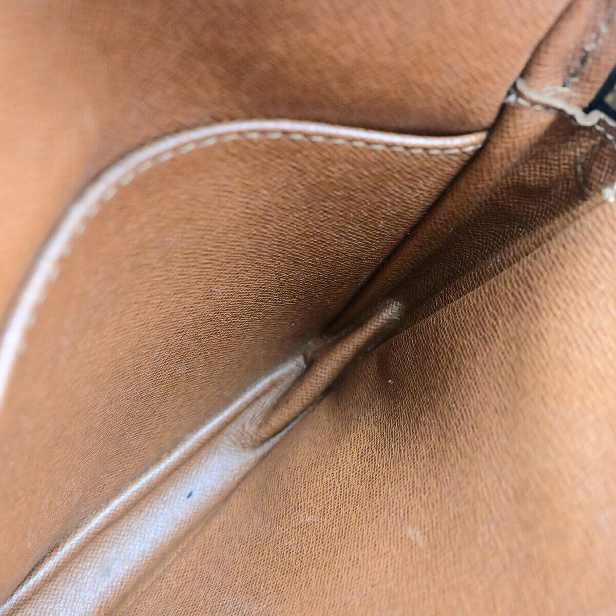 LOUIS VUITTON Danube Shoulder Bag Monogram Leather Brown France M45266 30ED775