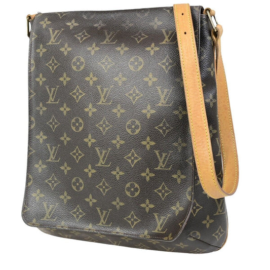 LOUIS VUITTON Musette Shoulder Bag Monogram Leather Brown Spain M51256 38EC338