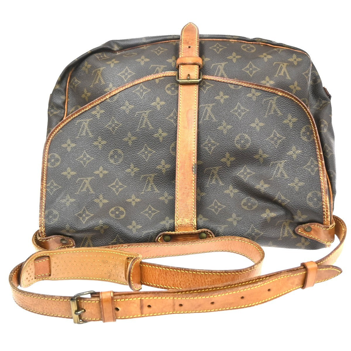 LOUIS VUITTON Saumur 35 Shoulder Bag Monogram Leather BN France M42254 80CA880