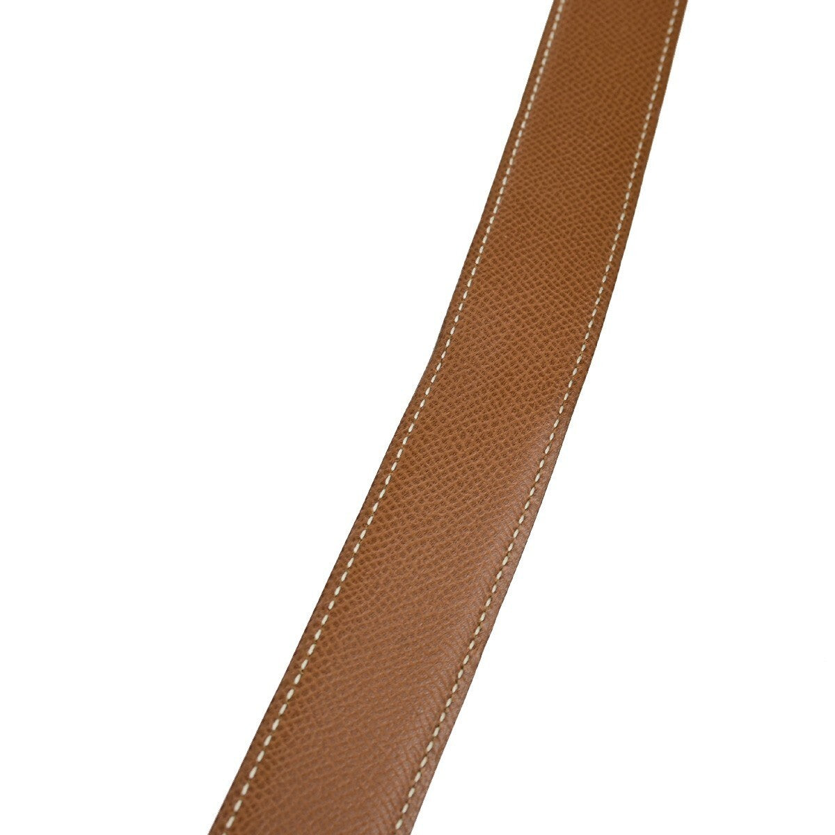 HERMES H Logo Constance Reversible Buckle Belt Leather #68 Black Brown 82RL054