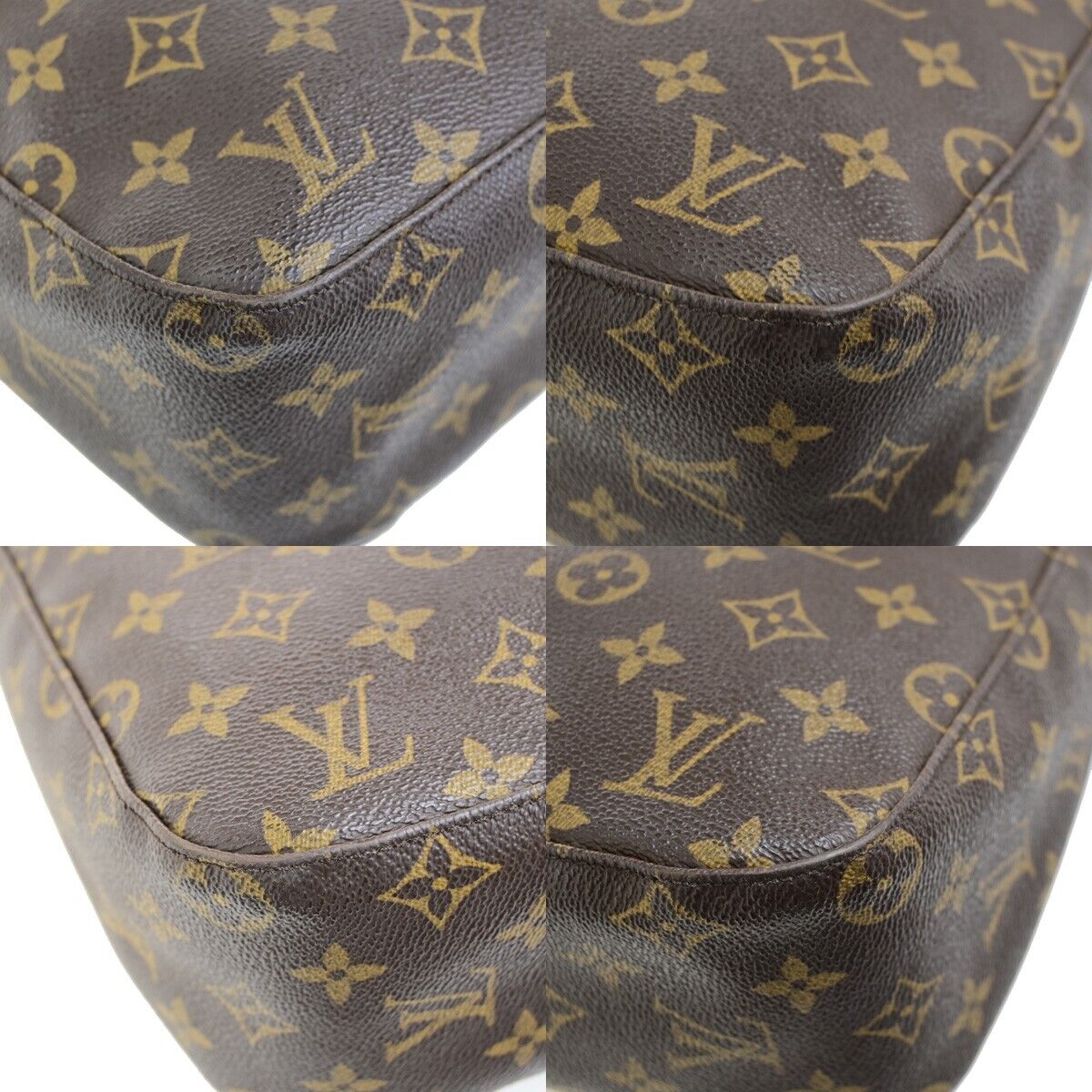 LOUIS VUITTON Looping MM Shoulder Bag Monogram Leather BN France M51146 93FB306