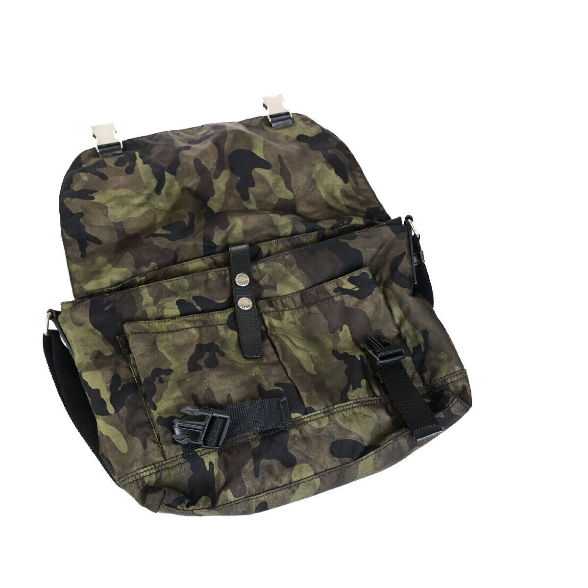 PRADA Tessuto Crossbody Camouflage Shoulder Bag Nylon Leather GN SHW 77YG559