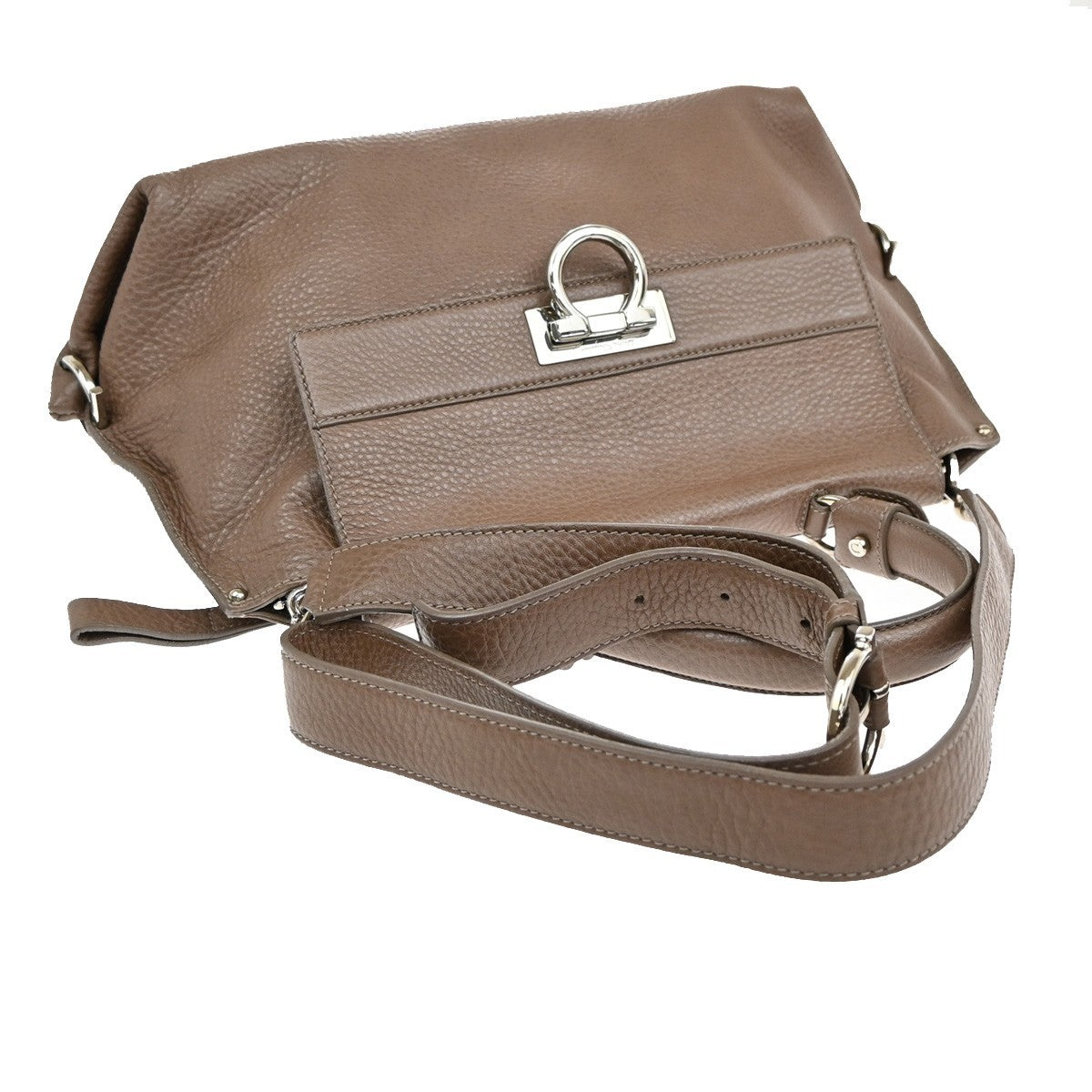 SALVATORE FERRAGAMO Gancini Sofia 2Way Shoulder Hand Bag Leather BN SHW 39KA953
