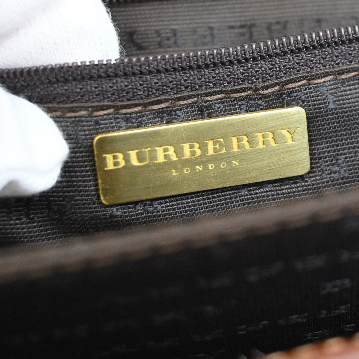 BURBERRY Logo Nova Check Crossbody Shoulder Bag PVC Leather Beige Brown 31FB800