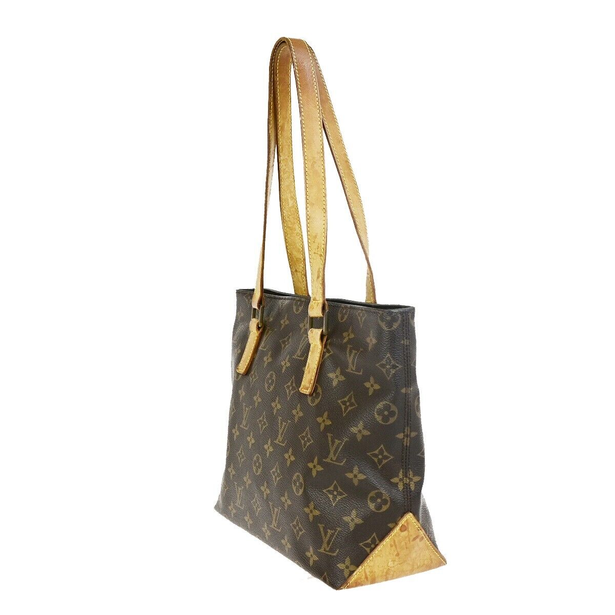 LOUIS VUITTON Cabas Piano Shoulder Bag Monogram Leather Brown M51148 39FB213