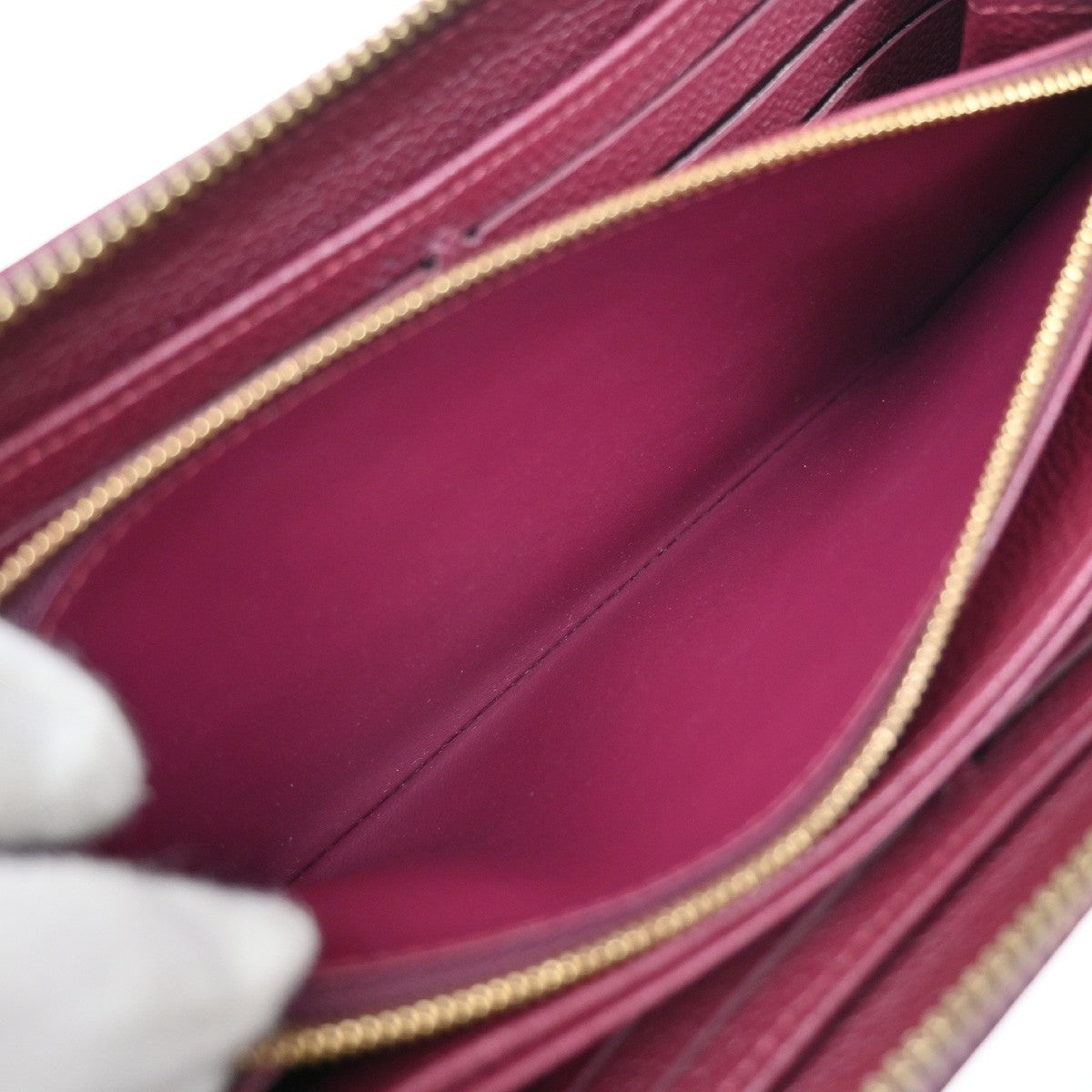 LOUIS VUITTON Zippy Wallet Long Wallet Monogram Empreinte Raisin M64803 73KB340
