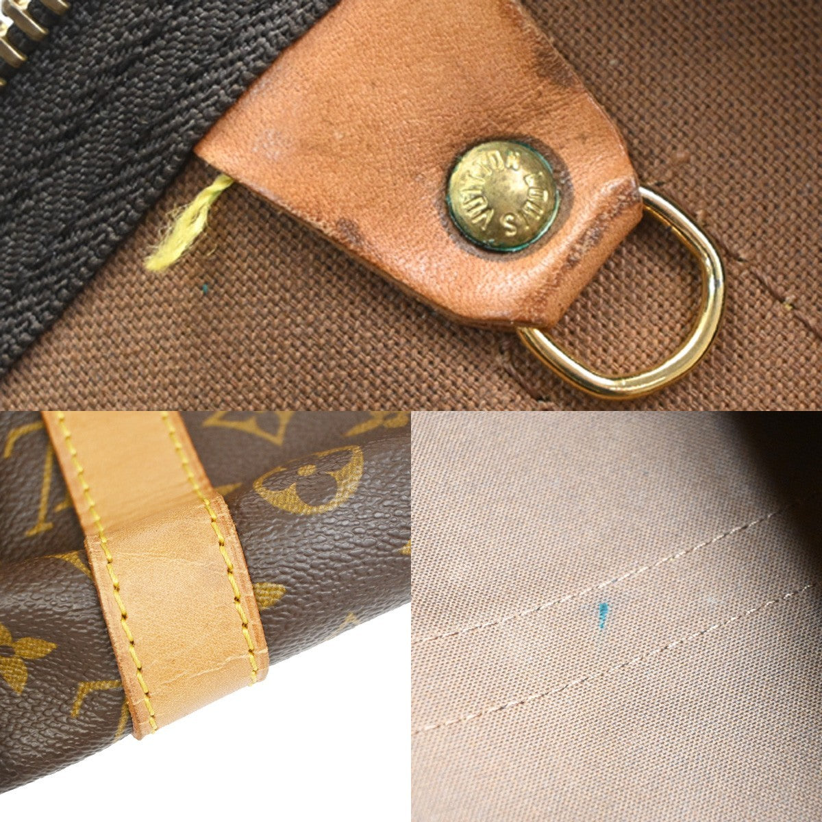 LOUIS VUITTON Keepall 55 Travel Hand Bag Monogram Leather Brown M41424 18PA033
