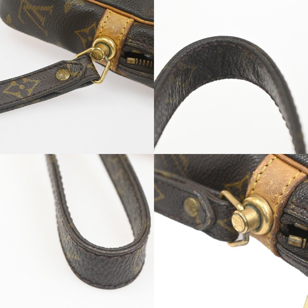 LOUIS VUITTON Marly Dragonne GM Clutch Hand Bag Monogram Brown M51825 66KC722