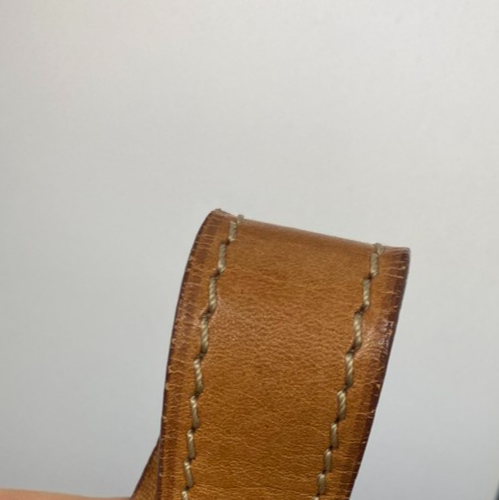 CELINE Logo Macadam Pattern Shoulder Bag PVC Leather Brown GHW Italy 35ZA281