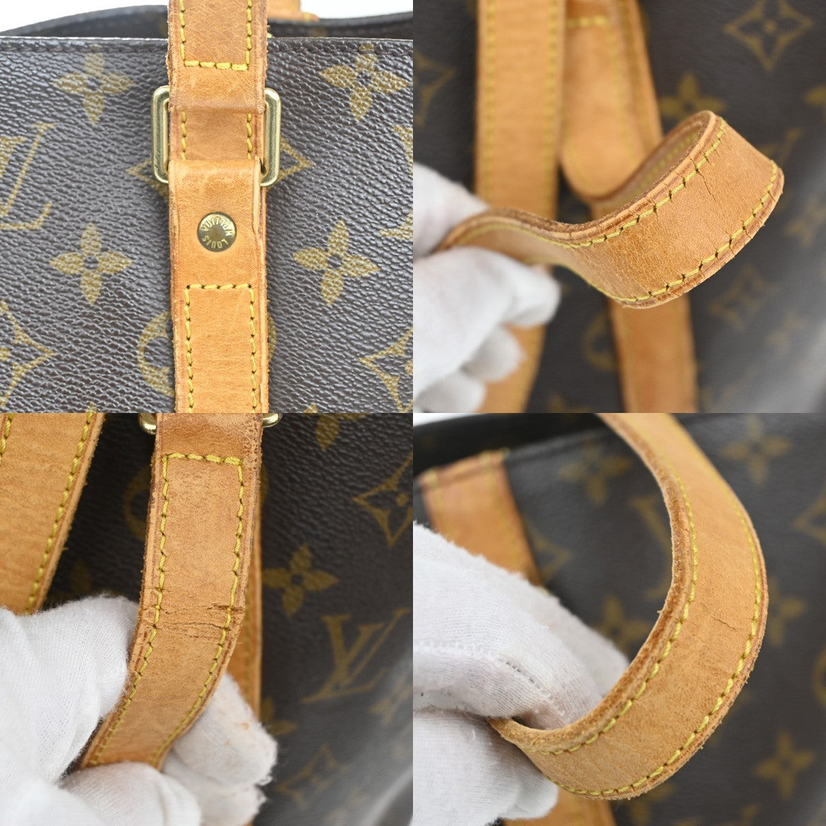 LOUIS VUITTON Sac Shopping Shoulder Tote Bag Monogram Leather BN M51108 87TA178