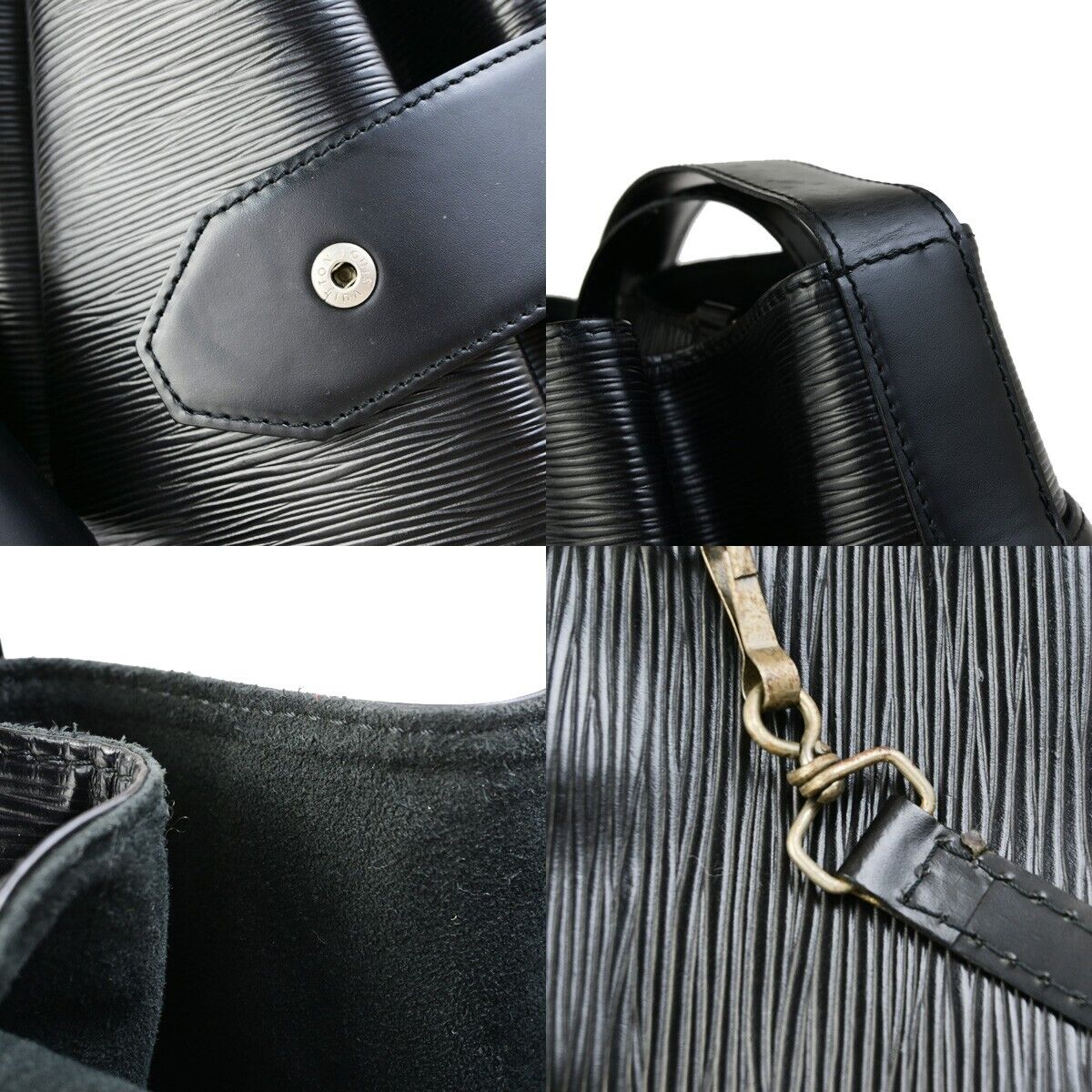 LOUIS VUITTON LV Sac De Paul GM Shoulder Bag Epi Leather Black M80155 80EC981