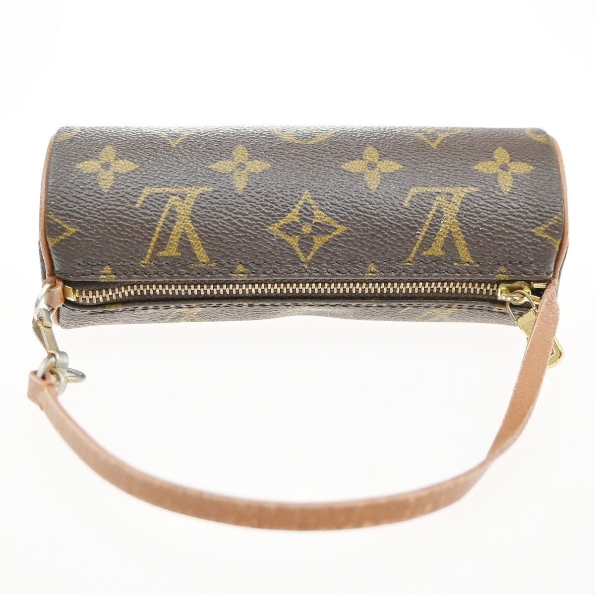 LOUIS VUITTON Mini Papillon Pouch Hand Bag Monogram Brown France 62PA029