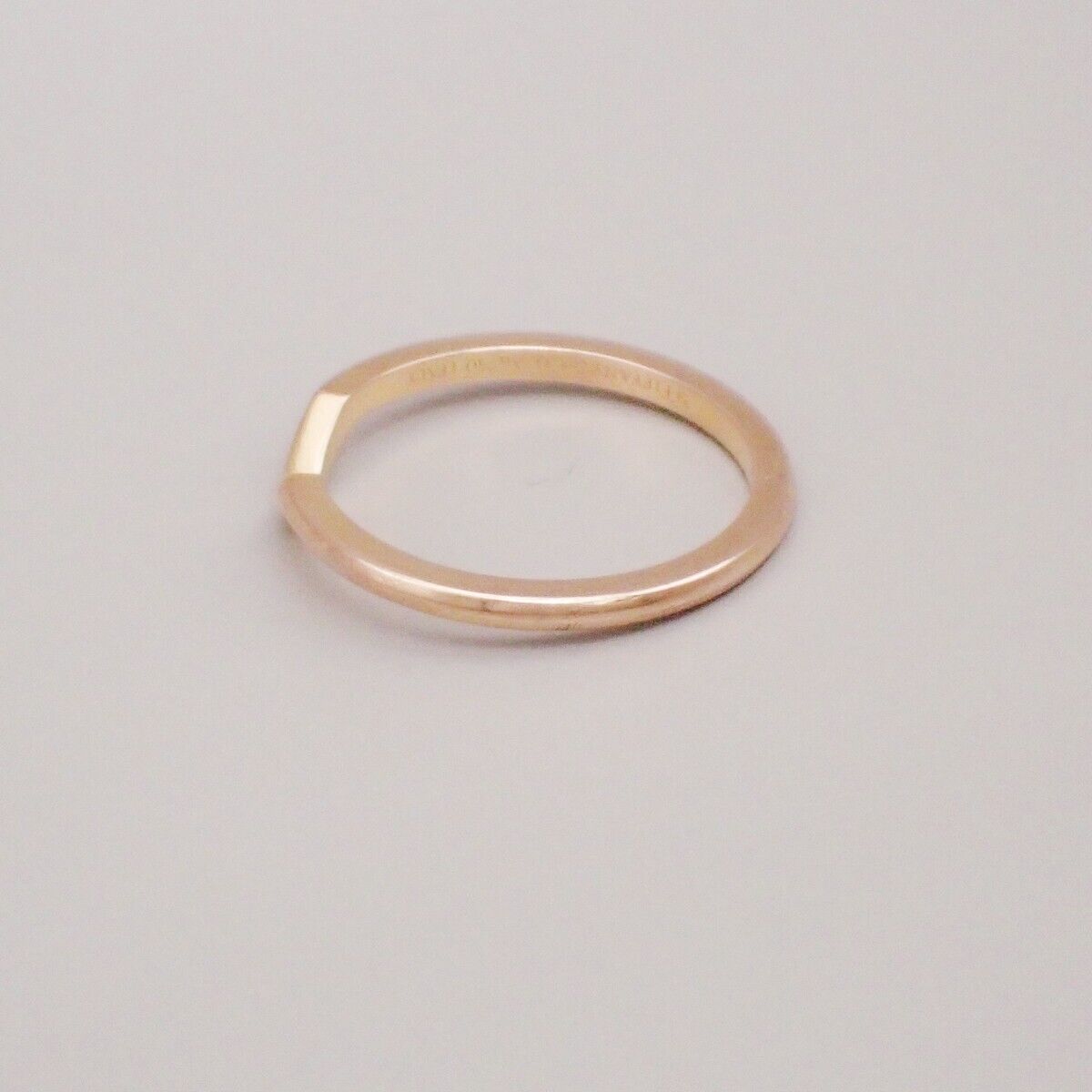 Tiffany & Co. V Band Ring Pair Set Au750 PT950 Size 7.5 8.5 GD Platinum 11RK869