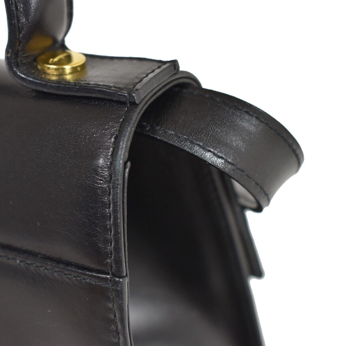 SALVATORE FERRAGAMO Vara 2Way Shoulder Hand Bag Leather Black GHW Italy 39YD854