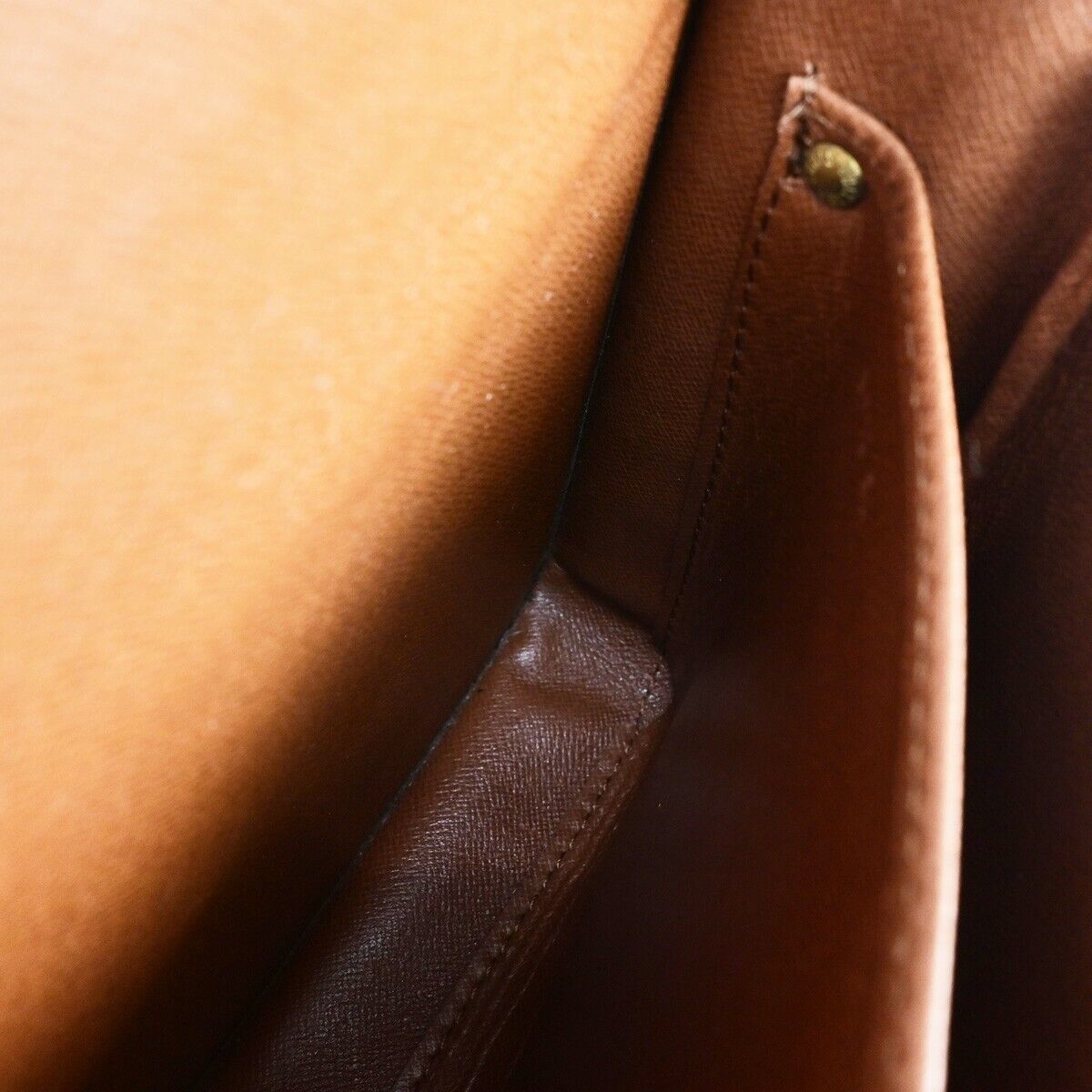 LOUIS VUITTON Cartouchiere GM Shoulder Bag Monogram Leather Brown M51252 78EC998