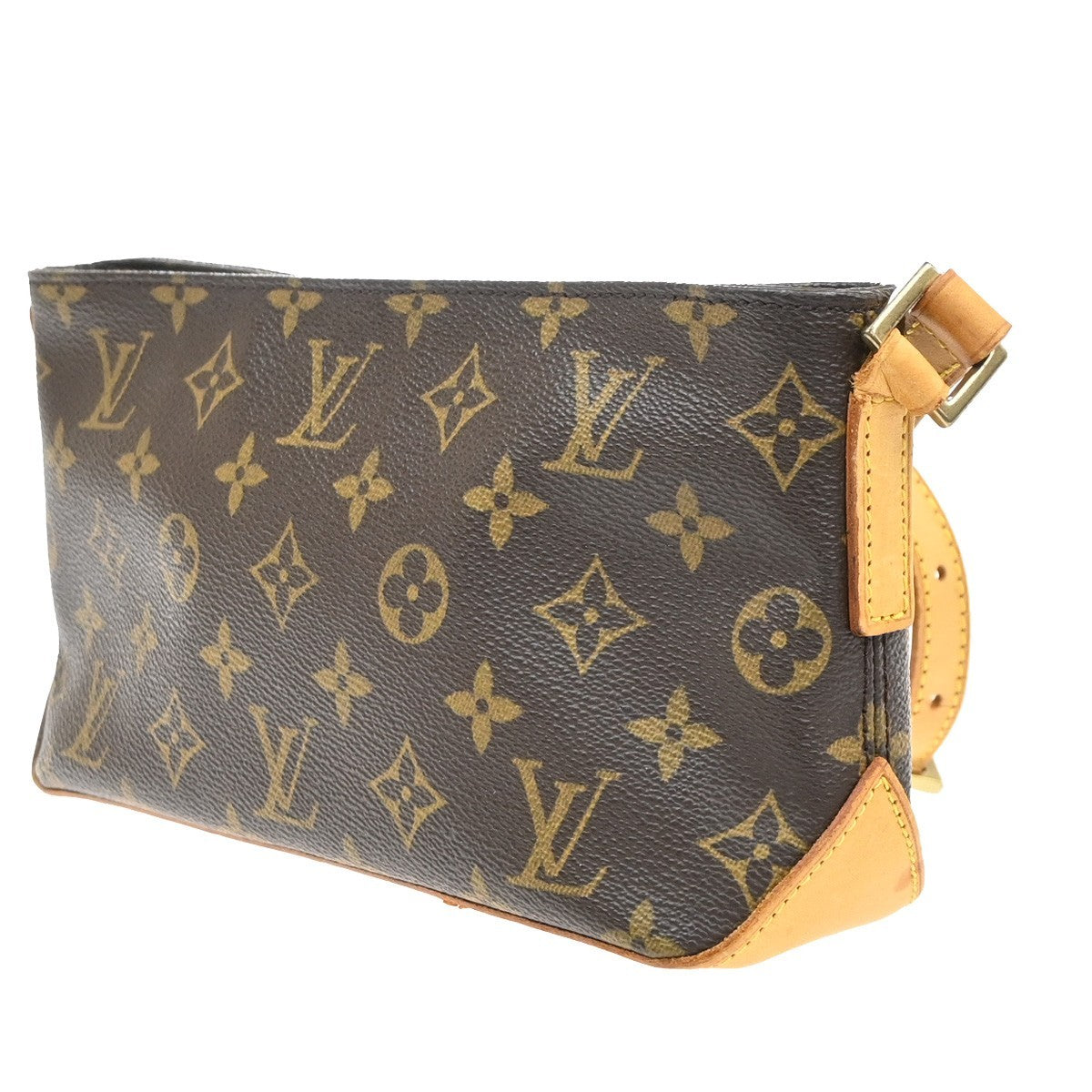 LOUIS VUITTON Logo Trotteur Shoulder Bag Monogram Leather Brown M51240 61SA037