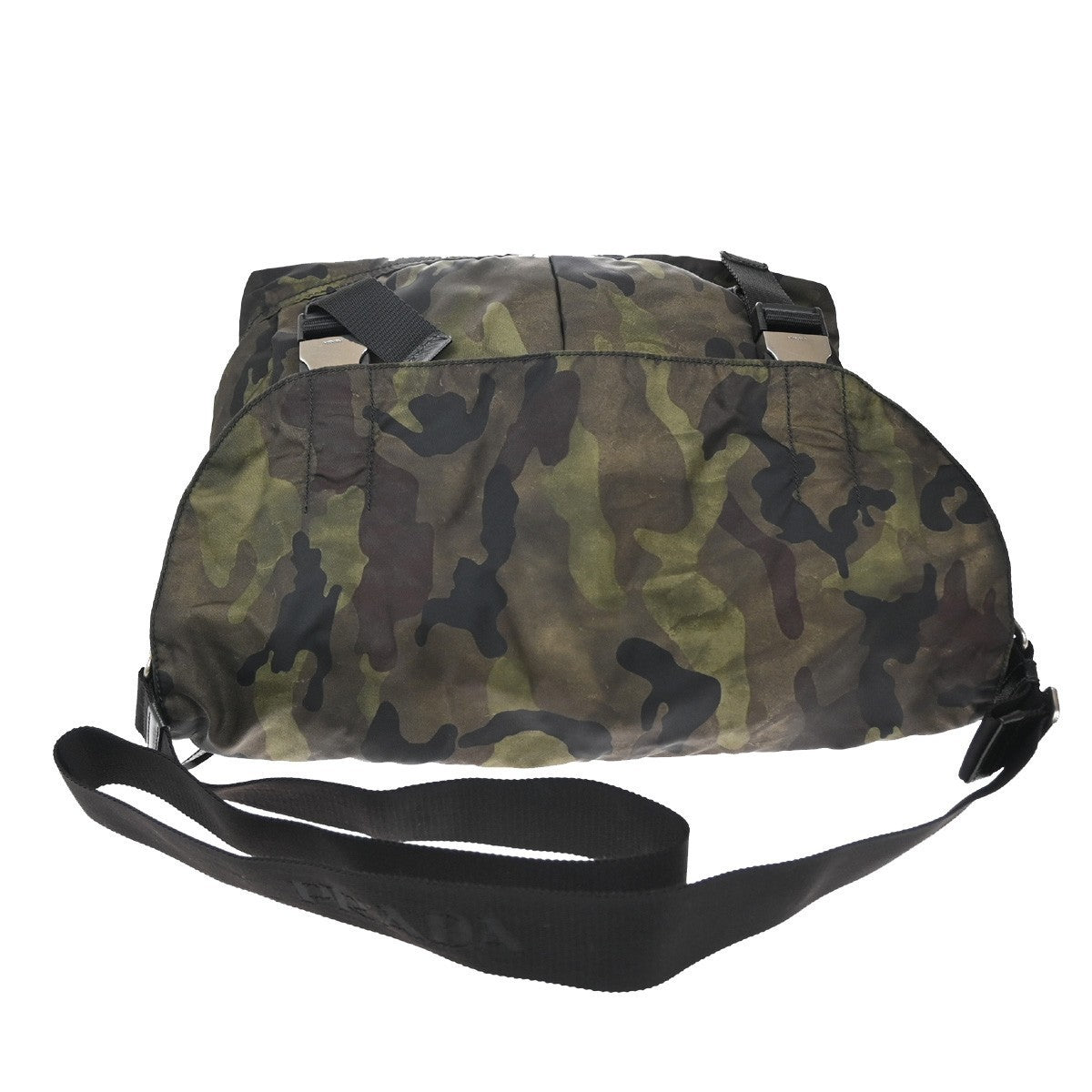 PRADA Tessuto Crossbody Camouflage Shoulder Bag Nylon Leather GN SHW 77KP101