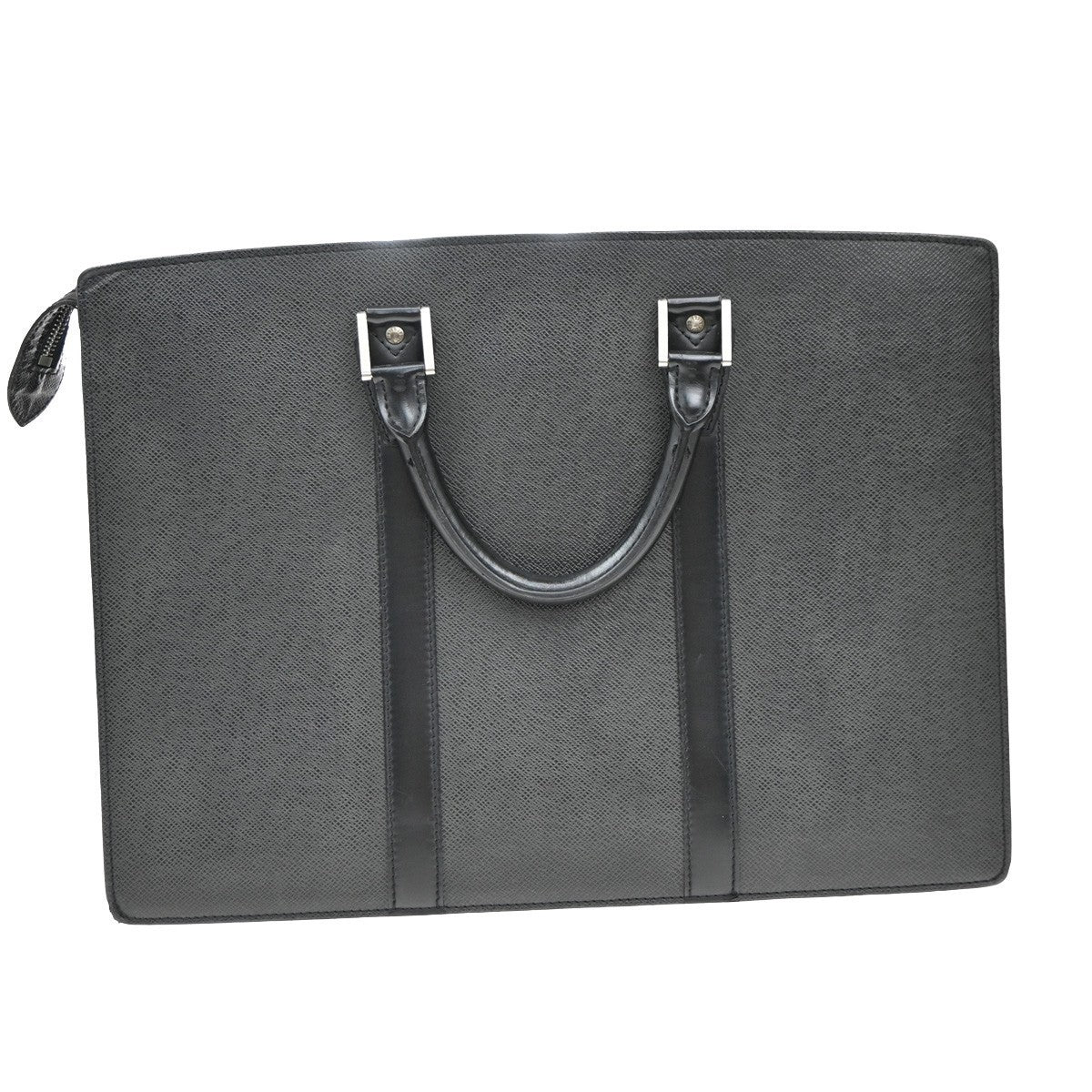 LOUIS VUITTON Porte Documents Lozan Briefcase Hand Bag Taiga BK M30052 68KP321