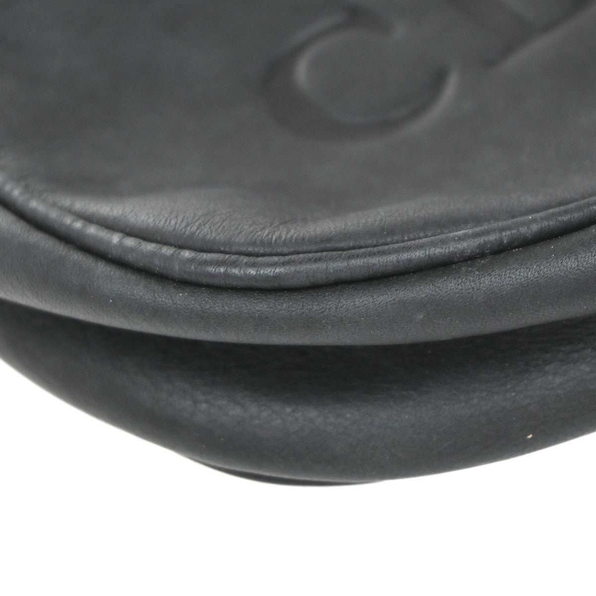 CHRISTIAN DIOR Logo 2 set Coin Case Wallet Leather Red Black GHW Italy 05EG142